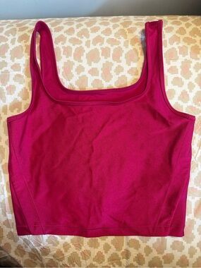 Athleta swoop/square neck cropped tank
